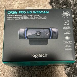 Logitech C920S Pro HD webcam, NEW!